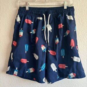 Like new medium navy blue popsicle swim trunks